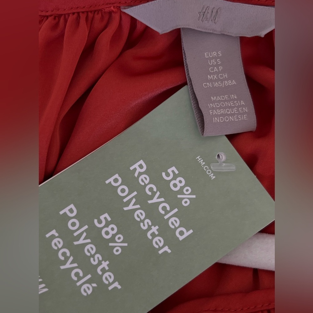 H&M Tie-detail Satin Dress - Picture 5 of 6